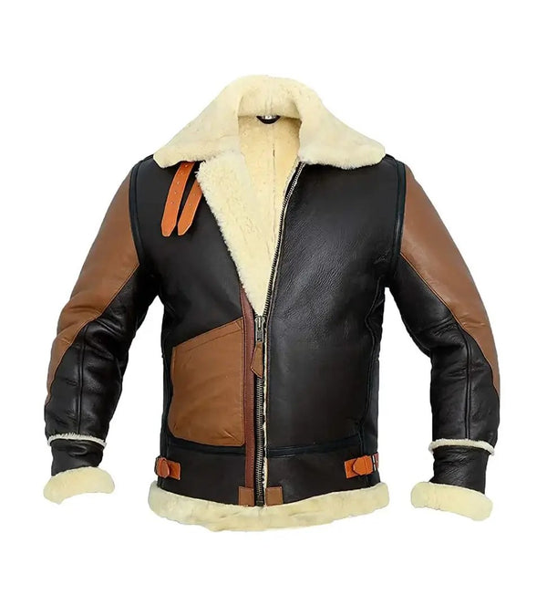 Men’s B3 Pilot Bomber Shearling Leather Jacket